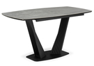 Керамический стол, Вейл 160(205)х89 larka grey / черный