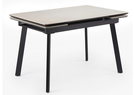 Керамический стол, Норман 120(180)х80 carmen light grey / черный