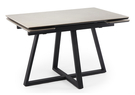 Керамический стол, Памелла 120(180)х80 carmen light grey / черный