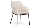 Стул на металлокаркасе, Охаши кремовый / черный глянец