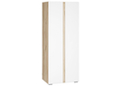 Шкаф, Алетра ШК-800 дуб крафт серый / глянец белый