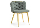 Стул на металлокаркасе, на металлокаркасе Rendi light gray / gold