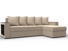 Диван угловой Дубай Лайт угол универсальный, Велюр, SEVEN 729 бежевый