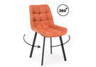 Стул на металлокаркасе, Челси 360 П терракотовый (zd 432) / черный np