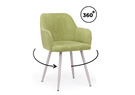 Стул на металлокаркасе, Инфини 360 зеленый (ocean 013) / серый