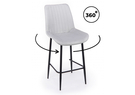 Барный стул, Седа 360 светло-серый (zd 960) / черный np