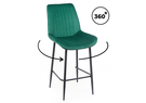 Барный стул, Седа 360 зеленый (zd 667) / черный np