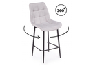 Барный стул, Челси 360 светло-серый (zd 960) / черный np