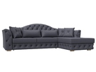 Диван угловой Артис правый угол, Экокожа, GRIFON 15 серый
