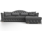 Диван угловой Артис правый угол, Замша, JOLY 13 серый