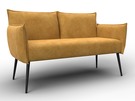 Диван прямой Лига-083, Велюр, BRUT 10 желтый