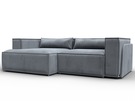 Диван угловой Лига-061 угол левый, Велюр, TOWER 10 серый