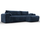 Диван угловой Лига-099 угол универсальный, Велюр, TOWER 13 синий