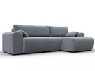 Диван угловой Лига-099 угол универсальный, Велюр, TOWER 10 серый