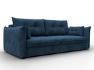 Диван прямой Лига-100 НПБ, Велюр, BRUT 11 синий