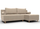 Диван угловой Лига-102 угол универсальный, Велюр, SEVEN 729 бежевый