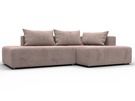 Диван угловой Лига-103 НПБ угол правый, Велюр, TOWER 05 бежевый