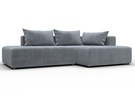 Диван угловой Лига-103 НПБ угол правый, Велюр, TOWER 10 серый