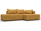 Диван угловой Лига-103 НПБ угол правый, Велюр, BRUT 10 желтый