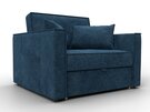 Кресло-кровать Лига-104 (80), Велюр, BRUT 11 синий