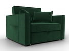 Кресло-кровать Лига-104 (80), Велюр, SEVEN 626 зеленый