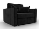 Кресло-кровать Лига-104 (80), Велюр, SEVEN 35 черный