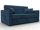 Диван прямой Лига-104 (140), Велюр, BRUT 11 синий