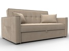 Диван прямой Лига-104 (140), Велюр, SEVEN 729 бежевый