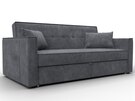 Диван прямой Лига-104 (160), Велюр, BRUT 16 темно-серый