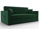 Диван прямой Лига-104 (160), Велюр, SEVEN 626 зеленый