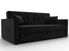 Диван прямой Лига-104 (160), Велюр, SEVEN 35 черный