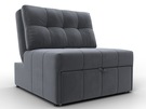 Кресло-кровать Лига-107 (80), Велюр, SEVEN 17 серый