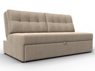 Диван прямой Лига-107 (160), Велюр, SEVEN 729 бежевый