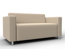 Диван прямой Лига-093 ВН, Экокожа, Бежевый