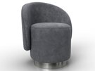 Кресло Лига-108, Велюр, BRUT 16 темно-серый