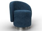 Кресло Лига-108, Велюр, BRUT 11 синий