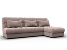 Диван угловой Лига-116 НПБ угол правый, Велюр, TOWER 05 бежевый