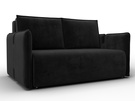 Диван прямой Лига-117, Велюр, SEVEN 35 черный