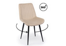 Стул на металлокаркасе, Седа 360 бежевый (zd 210) / черный np