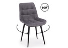 Стул на металлокаркасе, Челси 360 К темно-серый (zd 995) / черный np