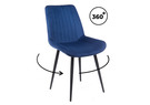 Стул на металлокаркасе, Седа 360 синий (zd 798) / черный np