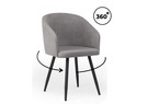 Стул на металлокаркасе, Монер 360 темно-серый (glory 20) / черный