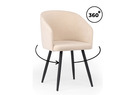 Стул на металлокаркасе, Монер 360 бежевый (glory 03) / черный