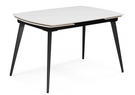 Керамический стол, Aveiro 120(180)x80 белый мрамор / черный