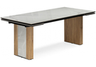 Керамический стол, Бернардо 180x90 statuario titan gloss / дуб монтана