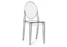 Пластиковый стул, Victoria clear gray