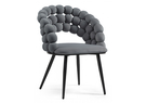 Стул на металлокаркасе, Ball dark gray / black