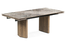 Стол стеклянный, Монерон 200(260)х100х77 каталония / орех кантри