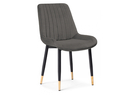 Стул на металлокаркасе, Seda-1 dark gray / gold / black