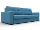 Диван прямой Лига-031, Рогожка, Амур 10 голубой